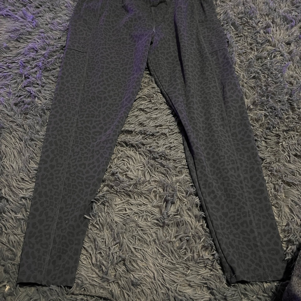 Studio Dark Gray Animal Print Leggings